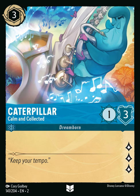Caterpillar - Calm and Collected Disney Lorcana card