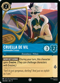 Cruella De Vil - Fashionable Cruiser Disney Lorcana card