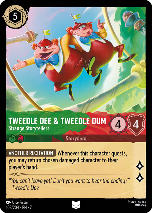 Tweedledee & Tweedledum - Strange Storytellers Disney Lorcana card