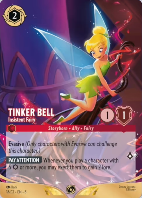 Tinker Bell - Insistent Fairy Disney Lorcana card