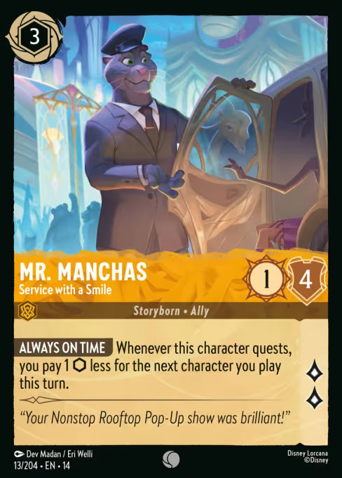 Mr. Manchas - Service with a Smile Disney Lorcana card