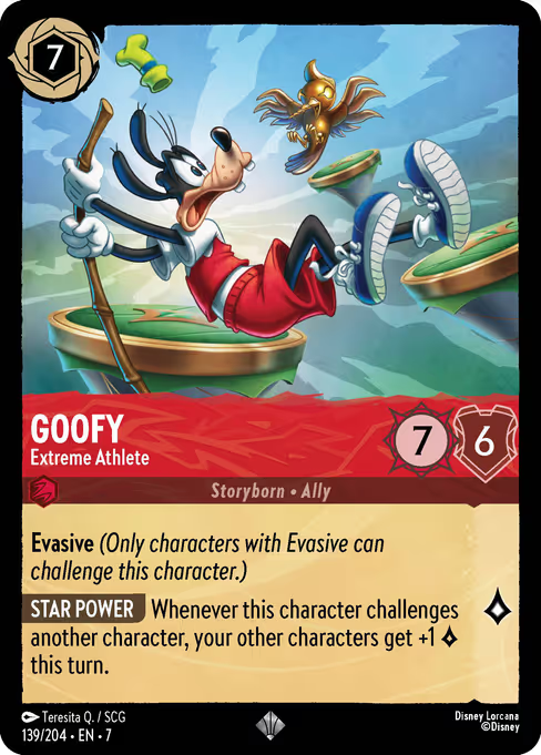 Goofy - Extreme Athlete Disney Lorcana card