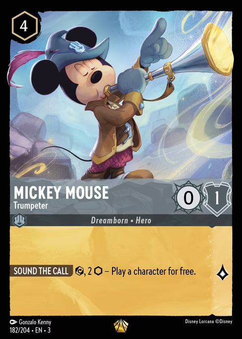 Mickey Mouse - Trumpeter Disney Lorcana card