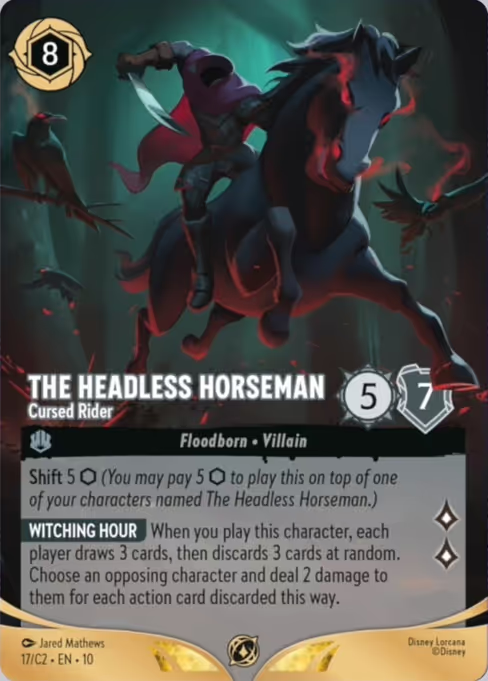 The Headless Horseman - Cursed Rider Disney Lorcana card