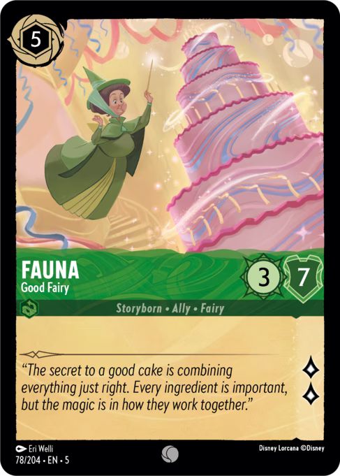 Fauna - Good Fairy Disney Lorcana card