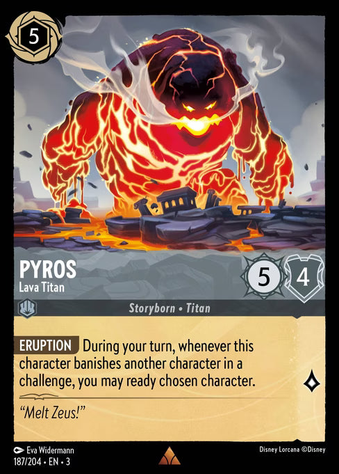 Pyros - Lava Titan Disney Lorcana card