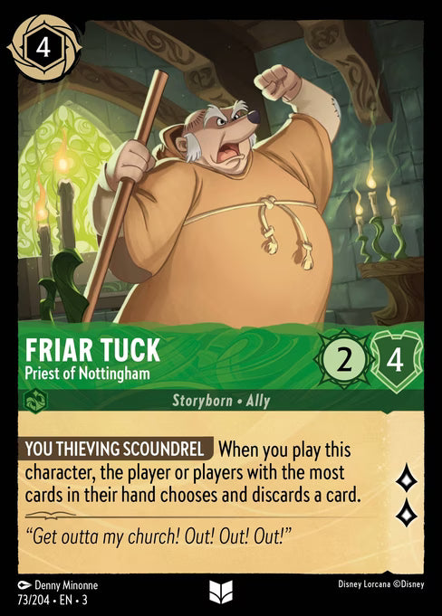 Friar Tuck - Priest of Nottingham Disney Lorcana card