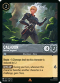 Calhoun - Marine Sergeant Disney Lorcana card