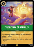 The Return of Hercules Disney Lorcana card