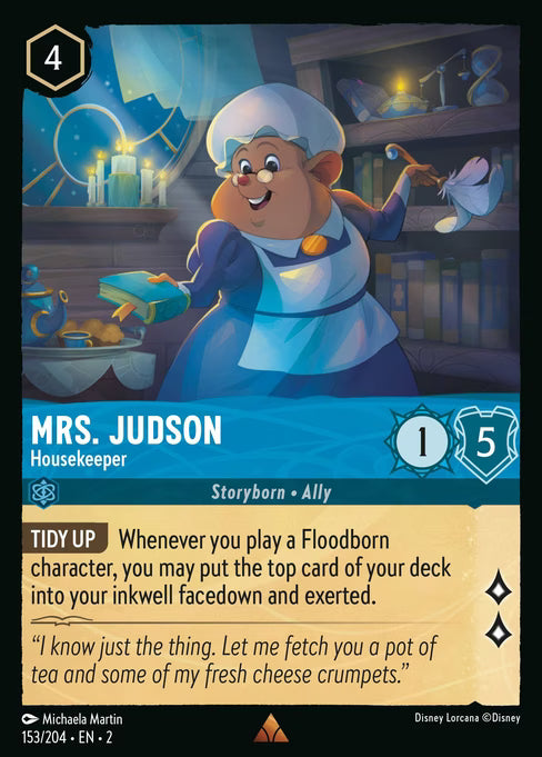 Mrs. Judson - Housekeeper Disney Lorcana card