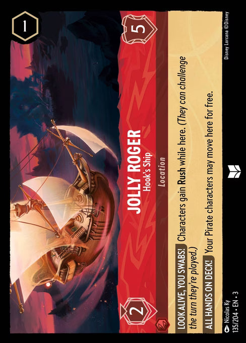 Jolly Roger - Hook's Ship Disney Lorcana card