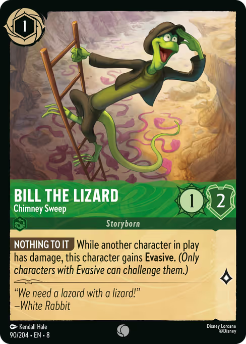 Bill the Lizard - Chimney Sweep Disney Lorcana card