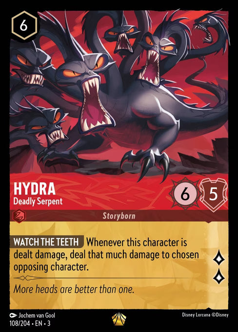 Hydra - Deadly Serpent Disney Lorcana card