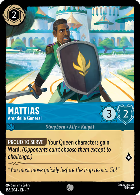 Mattias - Arendelle General Disney Lorcana card