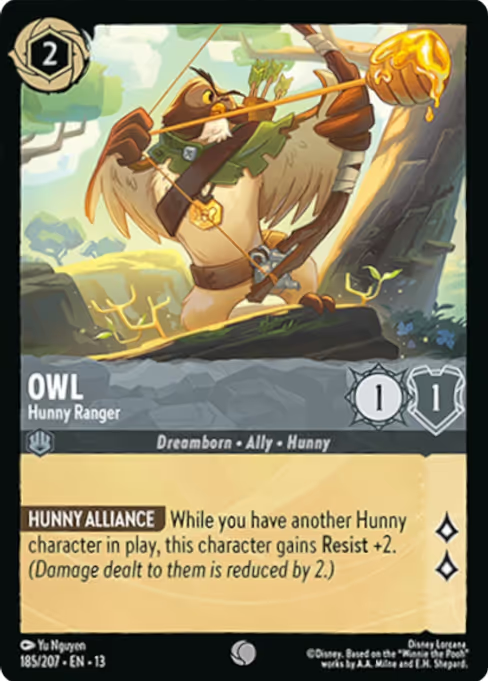 Owl - Hunny Ranger Disney Lorcana card