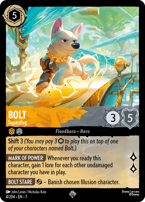 Bolt - Superdog Disney Lorcana card