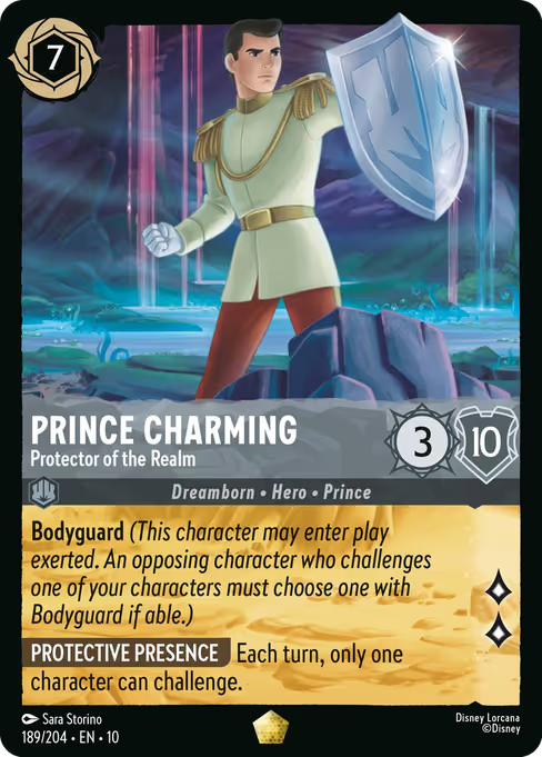 Prince Charming - Protector of the Realm Disney Lorcana card