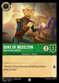 Duke of Weselton - Opportunistic Official Disney Lorcana card