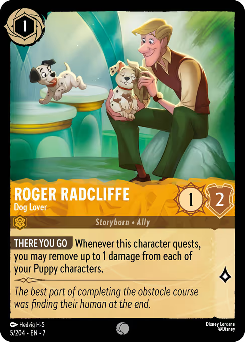 Roger Radcliffe - Dog Lover Disney Lorcana card