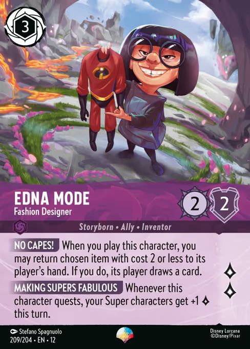 Edna Mode - Fashion Designer Disney Lorcana card