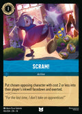 Scram! Disney Lorcana card