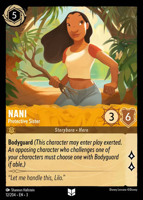 Nani - Protective Sister Disney Lorcana card