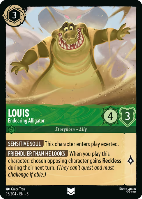 Louis - Endearing Alligator Disney Lorcana card