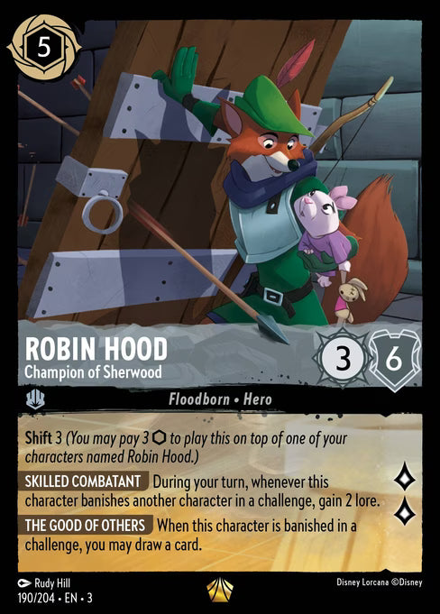 Robin Hood - Champion of Sherwood Disney Lorcana card
