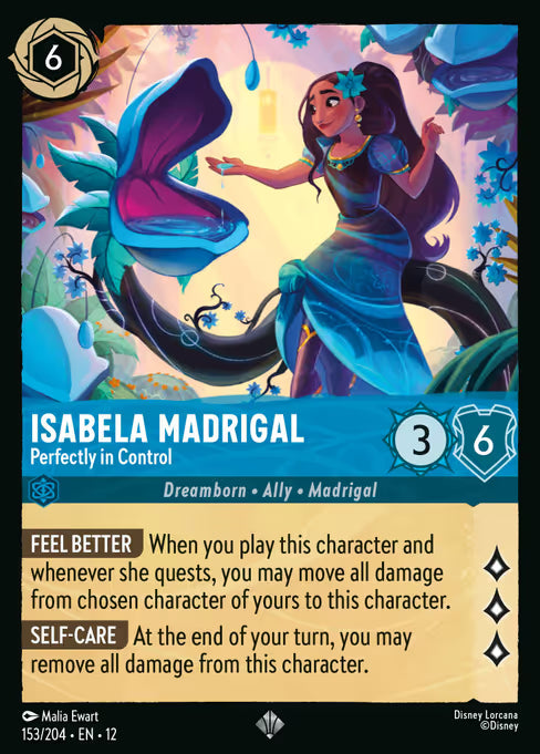 Isabela Madrigal - Perfectly in Control Disney Lorcana card