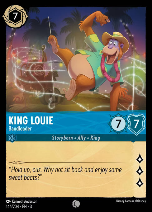 King Louie - Bandleader Disney Lorcana card