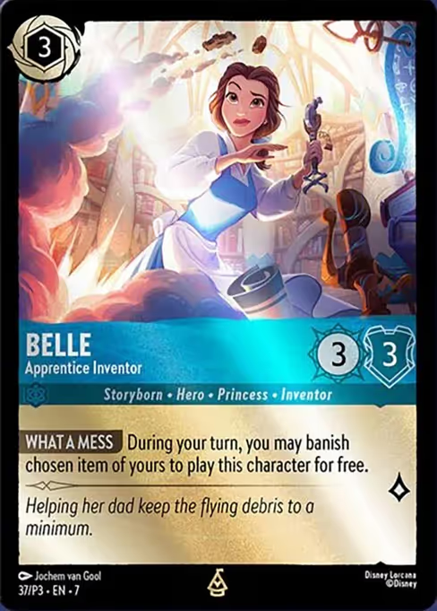 Belle - Apprentice Inventor Disney Lorcana card