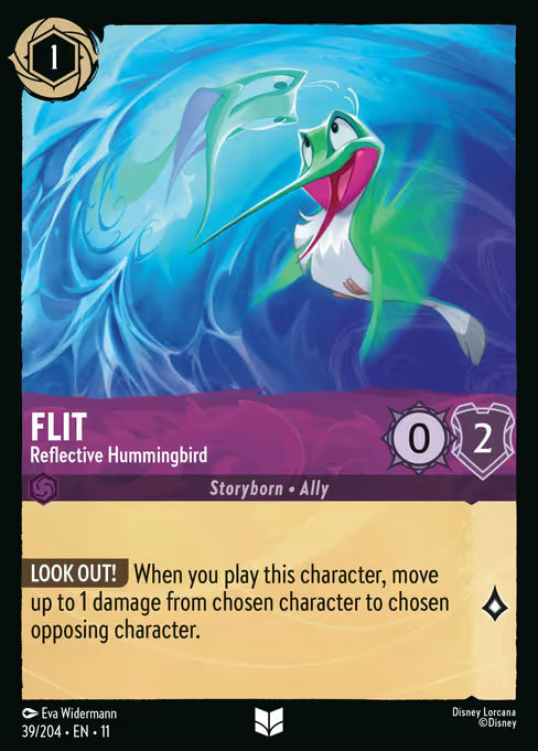 Flit - Reflective Hummingbird Disney Lorcana card