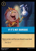 If it's Not Baroque Disney Lorcana card
