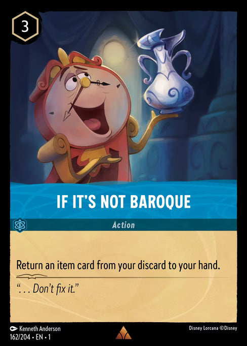 If it's Not Baroque Disney Lorcana card