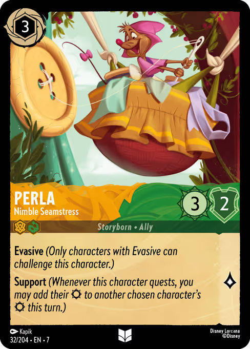 Perla - Nimble Seamstress Disney Lorcana card