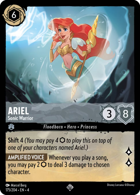 Ariel - Sonic Warrior Disney Lorcana card