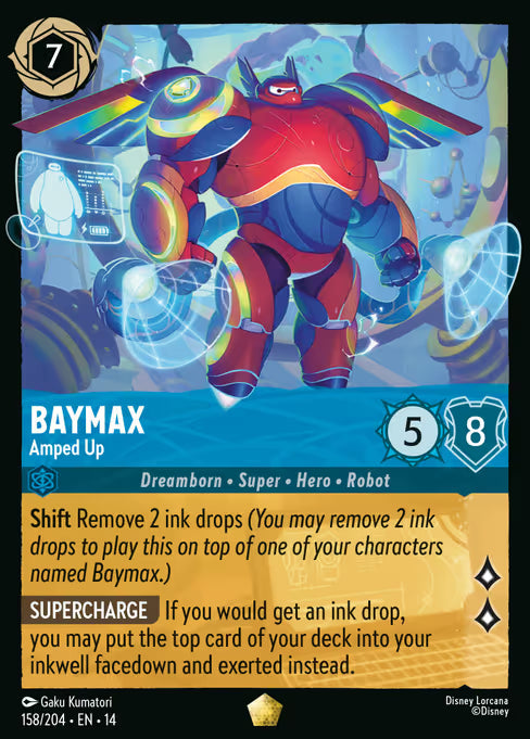 Baymax - Amped Up Disney Lorcana card