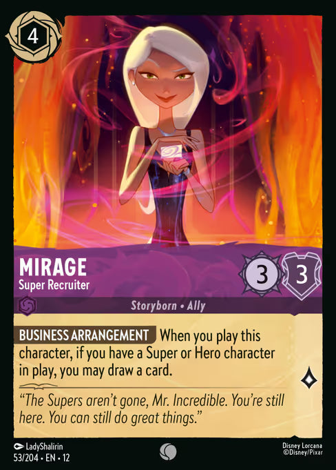 Mirage - Super Recruiter Disney Lorcana card