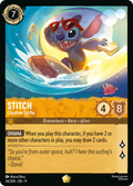 Stitch - Carefree Surfer Disney Lorcana card