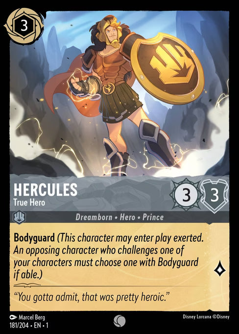 Hercules - True Hero Disney Lorcana card