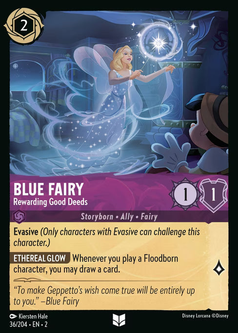 Blue Fairy - Rewarding Good Deeds Disney Lorcana card