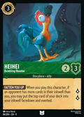 Heihei - Bumbling Rooster Disney Lorcana card