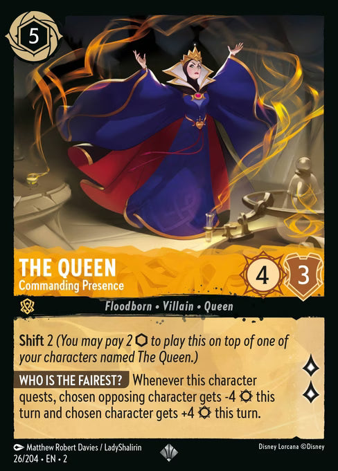 The Queen - Commanding Presence Disney Lorcana card