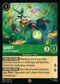 Goofy - Emerald Champion Disney Lorcana card