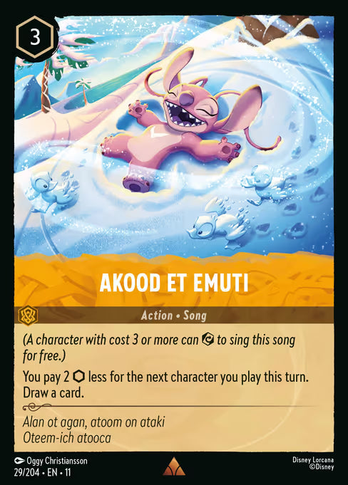 Akood et Emuti Disney Lorcana card