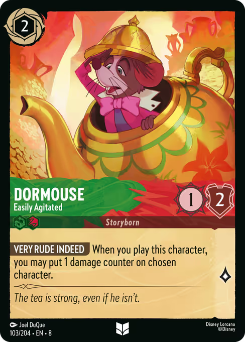 Dormouse - Easily Agitated Disney Lorcana card