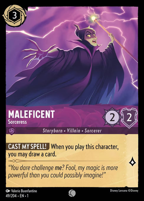 Maleficent - Sorceress Disney Lorcana card